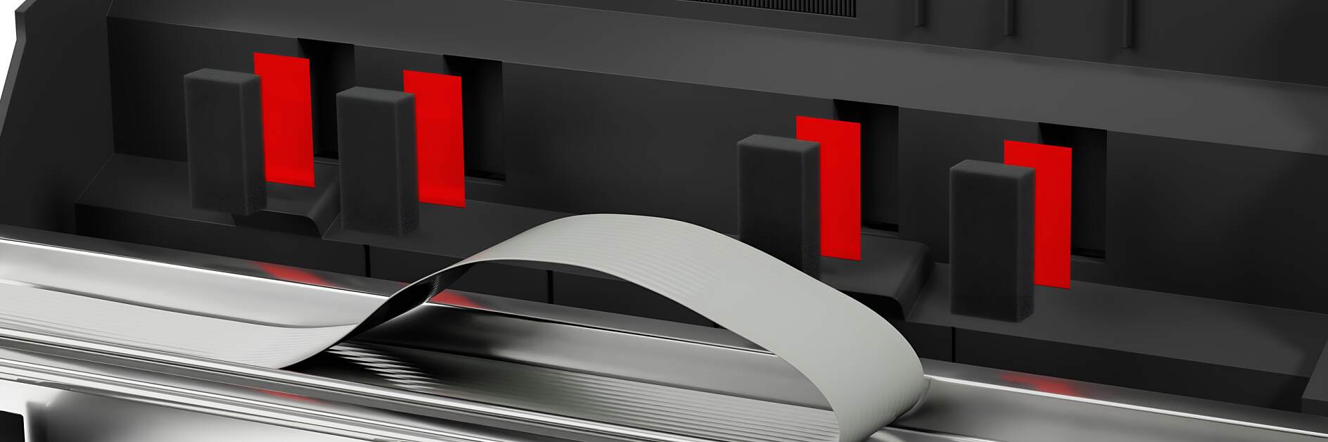 使用雙面膠帶，粘接 PET 離型紙。